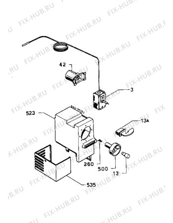 Взрыв-схема холодильника Zanussi ZI6161 - Схема узла Electrical equipment